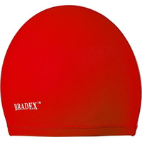 Шапочка для плавания BRADEX полиамид, красный