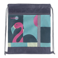 Мешок для обуви карман на молнии сетка для вентиляции светоотражающий Фламинго 46х36 см СДС-711