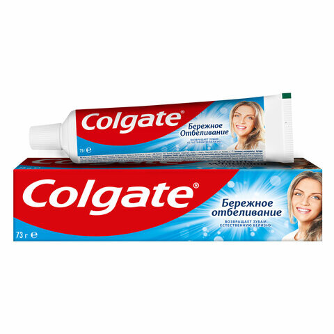 Зубная паста 50 мл COLGATE Бережное отбеливание с фторидом и кальцием 7891024188262