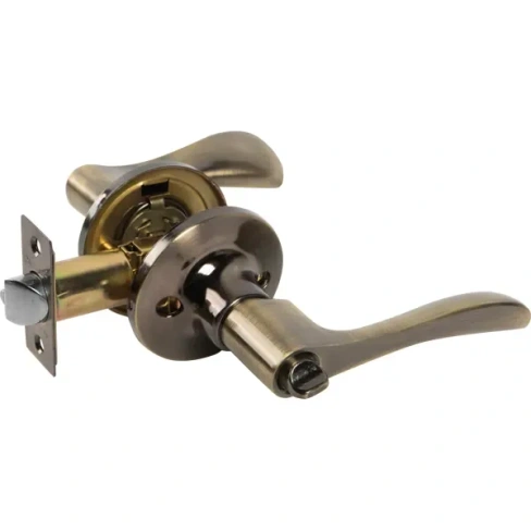 Ручка-защёлка Avers 8091-01-AB, с запиранием на ключ, сталь, цвет бронза AVERS