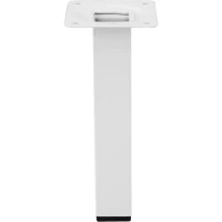 Ножка квадратная 150х25 мм сталь максимальная нагрузка 50 кг цвет белый EDSON Опора