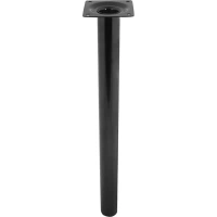 Ножка круглая 400х30 мм сталь максимальная нагрузка 50 кг цвет черный EDSON Опора