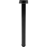 Ножка круглая 710х50 мм сталь максимальная нагрузка 50 кг цвет черный EDSON Опора