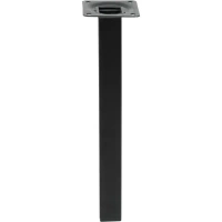 Ножка квадратная 250х25 мм сталь максимальная нагрузка 50 кг цвет черный EDSON Опора