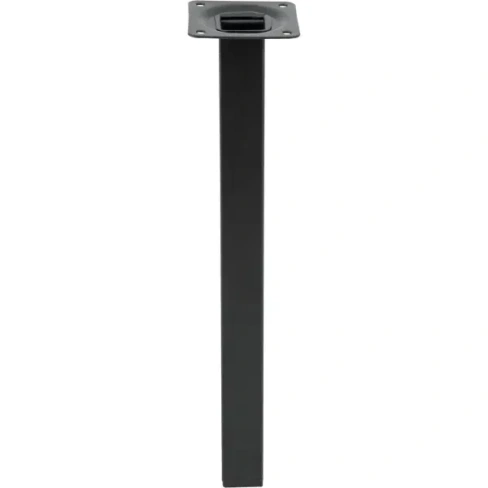 Ножка квадратная 300х25 мм сталь максимальная нагрузка 50 кг цвет черный EDSON Опора