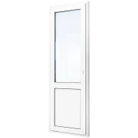 Балконная дверь ПВХ Deceuninck одностворчатая левая поворотная 2130x700 мм (ВxШ) двуxкамерный стеклопакет белый DECEUNIN