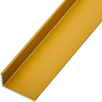 L-профиль с неравными сторонами 20x10x1.2x1000 мм, алюминий, цвет золотой Без бренда None