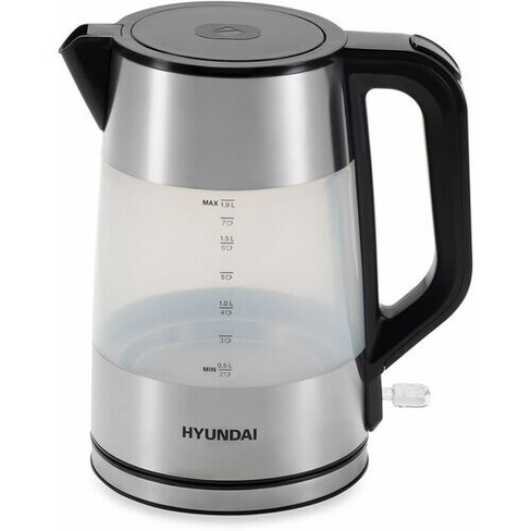 Чайник электрический Hyundai HYK-P4026, 2200Вт, черный HYUNDAI