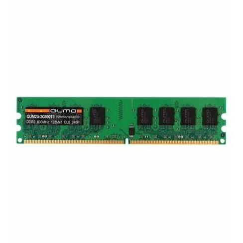 Оперативная память QUMO DDR2 DIMM 2GB 800MHz (QUM2U-2G800T6R) Qumo