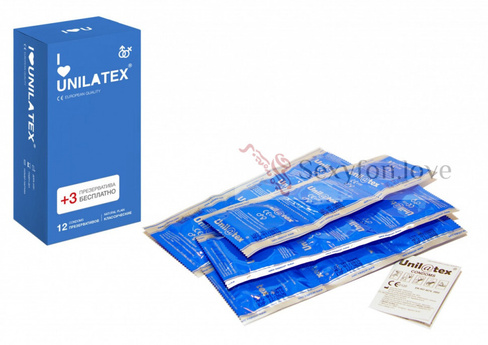 Презервативы UNILATEX в ассортименте - 12 штук