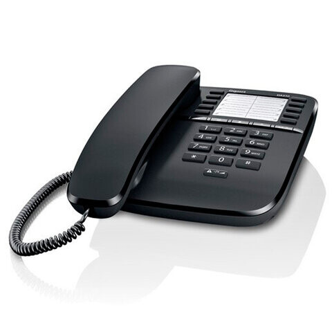 Телефон Gigaset DA510 память 20 номеров спикерфон тональный/импульсный режим повтор черный S30054S6530S301
