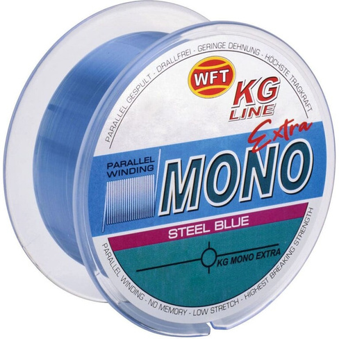 Леска WFT KG MONO EXTRA Steel Blue 300/040