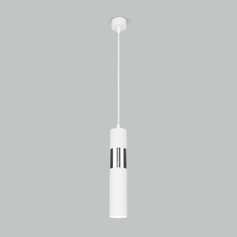 Светильник подвесной (люстра) 1*50Вт GU10 белый/хром Евросвет