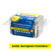 Батарейки Комплект 24 шт. SONNEN Alkaline ААLR6 15А алкалиновые пальчиковые короб 455095