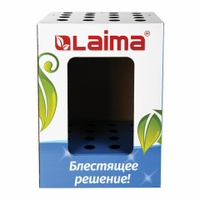 Дисплей для швабр напольный LAIMA 50х37х37 см 16 отверстий картон 504998