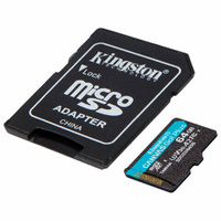 Карта памяти microSDXC 64GB KINGSTON Canvas Go Plus UHS-I U3 170 Мб/с class 10 SDCG3/64GB