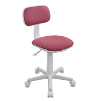 Кресло детское CH-W201NX без подлокотников пластик белый розовое 477005