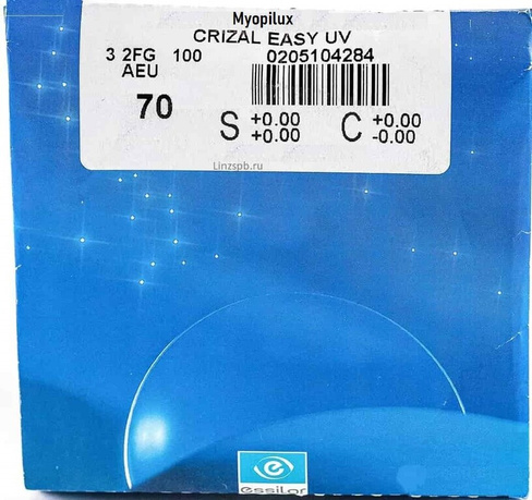Очковая линза Myopilux Plus Orma 1.5 Transitions Gen8 Crizal Easy UV
