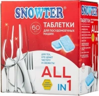 Таблетки для посудомоечных машин Snowter All in 1 60 таблеток