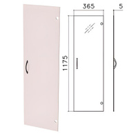 Дверь СТЕКЛО тонированное средняя Фея Монолит 365х1175х5 мм без фурнитуры ДМ43