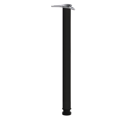 Опора для столов приставных серий Канц Фея длина регулируемая 740 - 760 мм черная ОМ01
