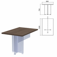 Столешница стола приставного Приоритет 800х1200х750 мм лагос К-917 К-917 лагос