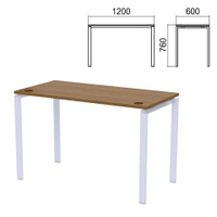 Столешница стола на металлокаркасе Арго 1200х600х760 мм орех