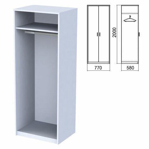 Шкаф каркас для одежды Арго 770х580х2000 мм серый