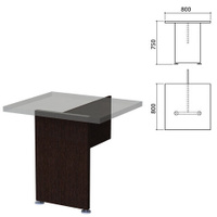 Каркас модуля стола приставного Приоритет 800х800х750 мм венге К-920 К-920 венге