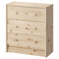 Комод деревянный сосна BRABIX Scandi Wood SC-001 РАСТ 620х300х700 мм 3 ящика 641890 008.02.35