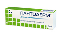 Пантодерм крем для нар. прим. 5% 30г Акрихин