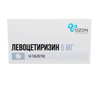 Левоцетиризин таб.п о плен. 5 мг №14 Озон ООО