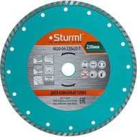Алмазный диск STURM! 9020-04-230x22-T, универсальный, 230мм, 2.4мм, 22.23мм, 20шт