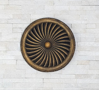 Декор на стену лофт панно Турбина (Размер: ⌀45)