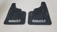 Брызговики прямые c надписью Renault (2 шт, резина) Renault Master 2010+
