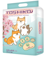 Пеленки Toshiko впитывающие одноразовые с ароматом сакуры 10 шт 60х60 см