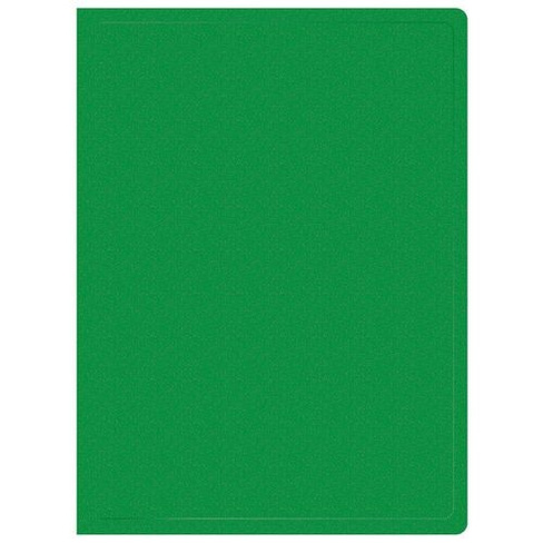 Папка Buro -ECB10GREEN, 10шт вкладышей, A4, пластик, 0.5мм, зеленый 50 шт./кор.