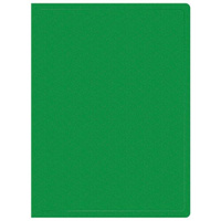 Папка Buro -ECB20GREEN, 20шт вкладышей, A4, пластик, 0.5мм, зеленый 40 шт./кор.