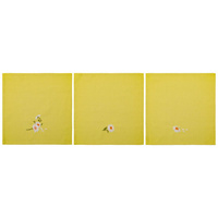 Салфетки Ромашка цвет: лайм (40х40 см - 3 шт)