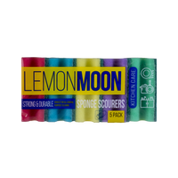 Губки для посуды профильные 5 шт/уп, Lemon Moon 00501456035