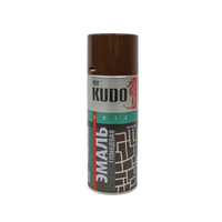 Эмаль аэрозольная универсальная коричневая Kudo, 520 мл 00501455867
