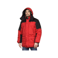 Куртка рабочая Европа утепленная, красный+черный СИРИУС-ЕВРОПА 09364