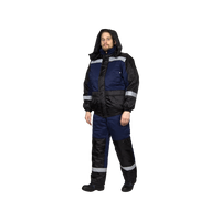 Костюм рабочий Стайл-М утепленный, куртка+полукомбинезон, синий 9523