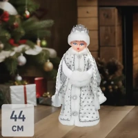 Фигура декоративная Снегурочка Царская 44 см белый Без бренда Кукла Снегурочка Царская белая