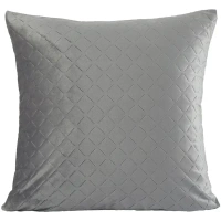 Подушка Velvet 50x50 см цвет серый Granit 3 Без бренда