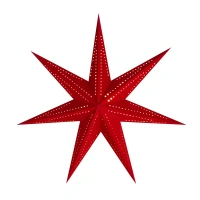 Украшение светодиодное Звезда классическая для дома 1 светодиод 60 см цвет красный Без бренда None