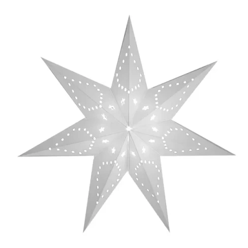 Украшение светодиодное Звезда классическая для дома 1 светодиод 40 см цвет белый Без бренда None