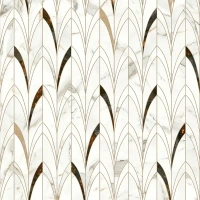 Стеновая панель Delicate Amber 300x0.4x60 см алюминий цвет белый ALUMOART