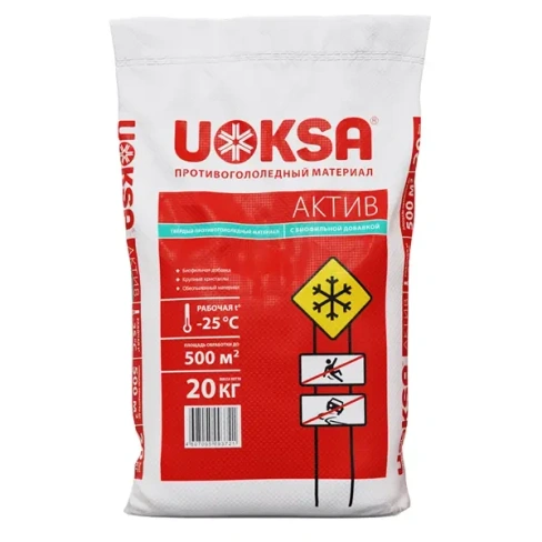 Добавка противоморозная Uoksa Актив с биофильной добавкой 20 кг Без бренда None