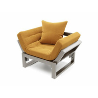 Садовое кресло Soft Element Асмунд, желтый-серый, массив дерева, на террасу, на веранду, для дачи, для бани